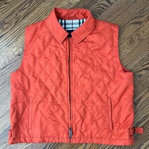 Burberry Quilted Orange Vest